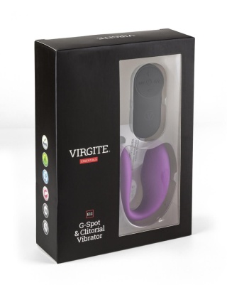 Virgite E12 Purple – Wibrator dla par z pilotem i stymulacją punktu G oraz łechtaczki