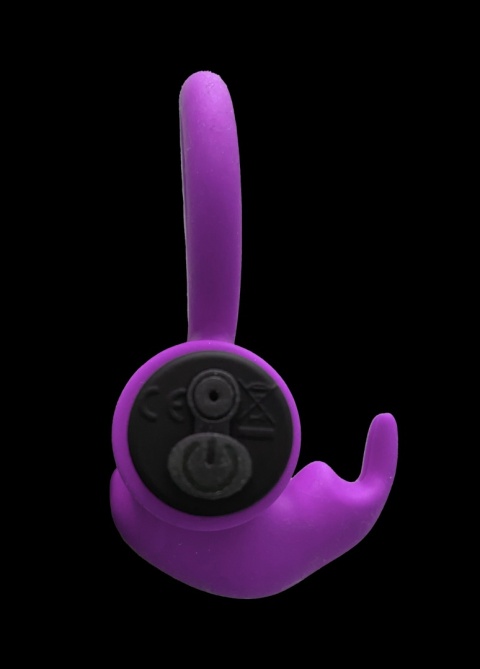 Virgite E9 Purple – Wibrujący pierścień erekcyjny z uszkami stymulującymi Virgite E9 Purple – Wibrujący pierścień erekcyjny z uszkami stymulującymi