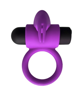 Virgite E9 Purple – Wibrujący pierścień erekcyjny z uszkami stymulującymi