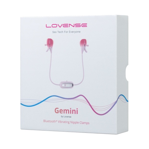 Lovense Gemini – wibrujące zaciski na sutki sterowane aplikacją Lovense Gemini – wibrujące zaciski na sutki sterowane aplikacją