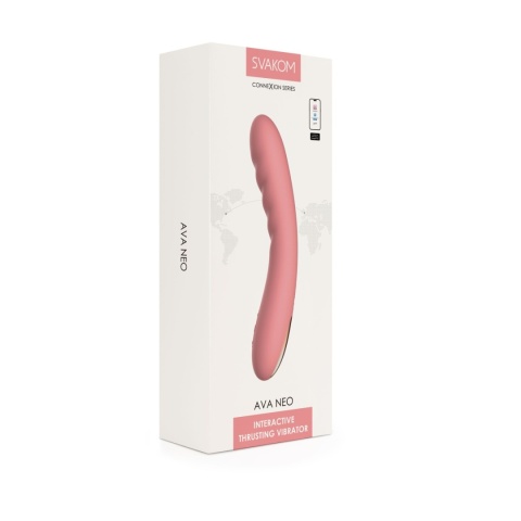 Svakom Ava Neo Peach Pink – Wibrator z funkcją thrustingu i aplikacją Svakom Ava Neo Peach Pink – Wibrator z funkcją thrustingu i aplikacją