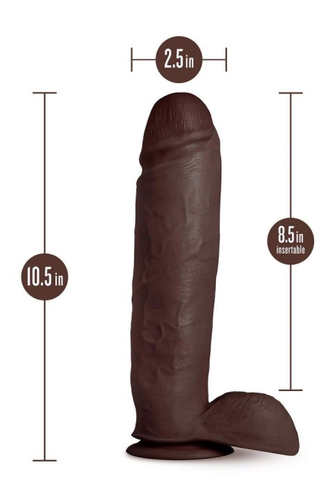 AU NATUREL HUGE 10" DILDO CHOCOLATE AU NATUREL HUGE 10" DILDO CHOCOLATE