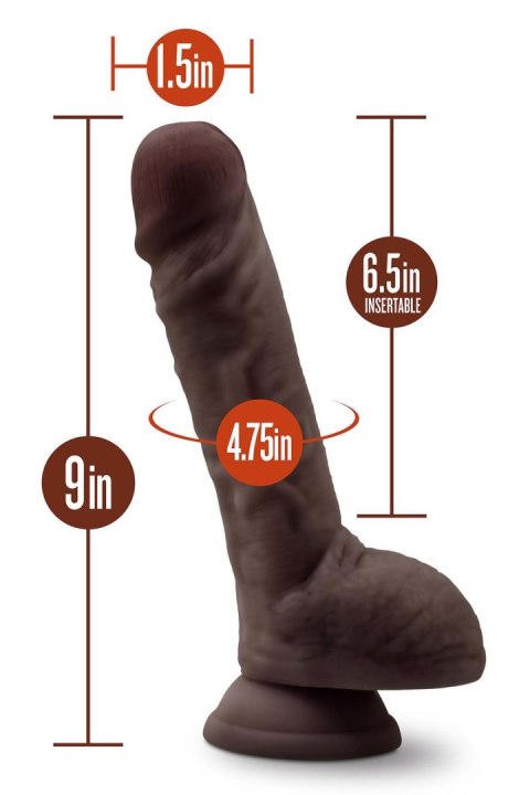 DR. SKIN SILICONE DR. MASON 9 INCH DILDO WITH SUCTION CUP CHOCOLATE DR. SKIN SILICONE DR. MASON 9 INCH DILDO WITH SUCTION CUP CHOCOLATE