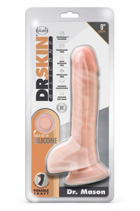 DR. SKIN SILICONE DR. MASON 9 INCH DILDO WITH SUCTION CUP VANILLA DR. SKIN SILICONE DR. MASON 9 INCH DILDO WITH SUCTION CUP VANILLA