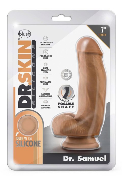 DR. SKIN SILICONE DR. SAMUEL 7 INCH DILDO WITH SUCTION CUP MOCHA DR. SKIN SILICONE DR. SAMUEL 7 INCH DILDO WITH SUCTION CUP MOCHA