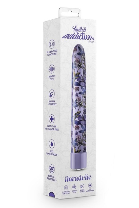 LIMITED ADDICTION FLORADELIC 7 INCH RECHARGEABLE VIBE PURPLE LIMITED ADDICTION FLORADELIC 7 INCH RECHARGEABLE VIBE PURPLE