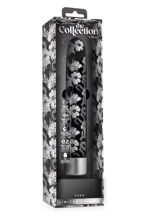 THE COLLECTION EDEN 7 INCH RECHARGEABLE VIBE BLACK THE COLLECTION EDEN 7 INCH RECHARGEABLE VIBE BLACK