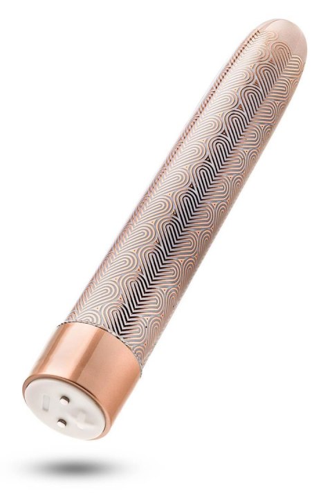 THE COLLECTION LATTICE 7 INCH RECHARGEABLE VIBE ROSE GOLD THE COLLECTION LATTICE 7 INCH RECHARGEABLE VIBE ROSE GOLD