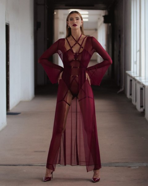 Promees Promees Batty Burgundy body XS/S