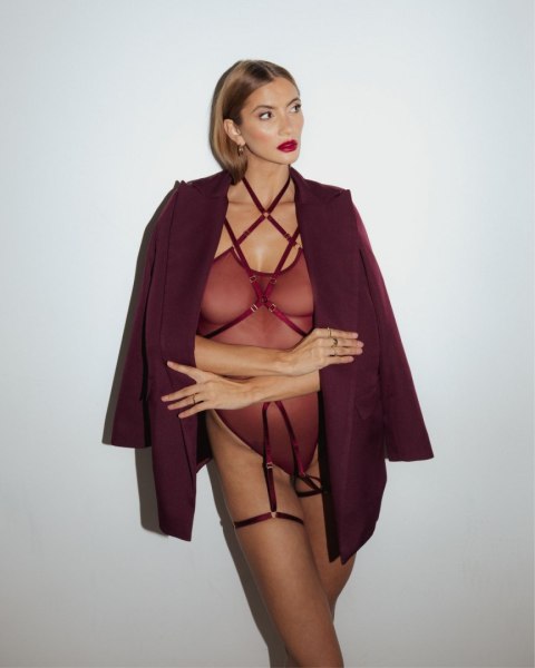 Promees Promees Batty burgundy Body Harness