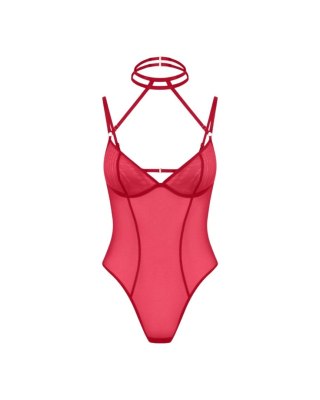 Promees Mara Red – zmysłowe czerwone body XS/S