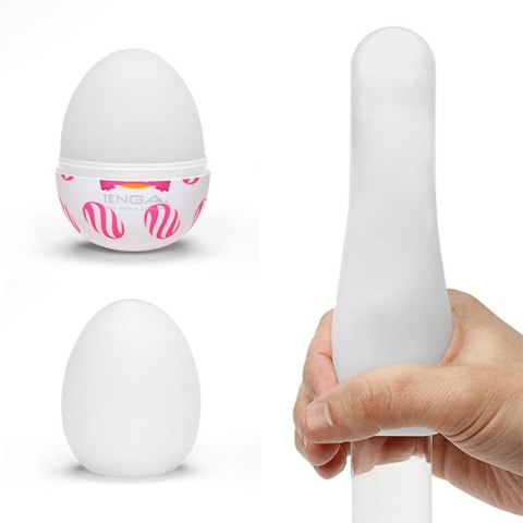Tenga Elastyczny mini masturbator jajko Tenga Egg Wonder Curl EGG-W05
