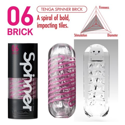 Tenga Tenga Spinner Masturbator 06 Brick