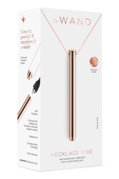 LE WAND LE WAND VIBRATING NECKLACE ROSE GOLD LE WAND LE WAND VIBRATING NECKLACE ROSE GOLD