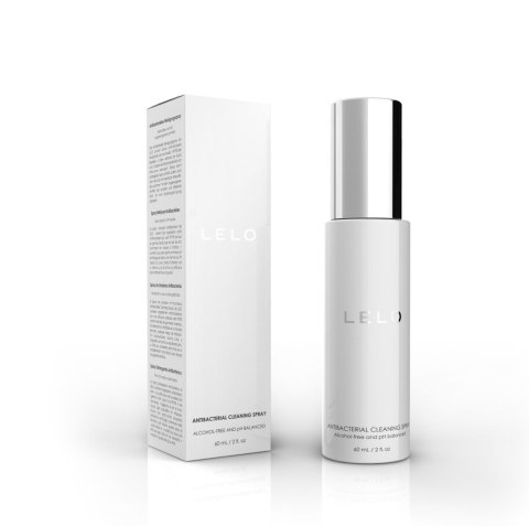 LELO Toy Cleaning Spray 60ml - elegancka biała butelka z atomizerem