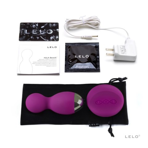 LELO HULA Beads Deep Rose – Wibrujące i Rotujące Kulki z Pilotem SenseMotion