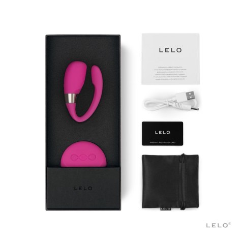 LELO Tiani 3 - wibrator dla par z technologią SenseMotion w kolorze Cerise - zestaw