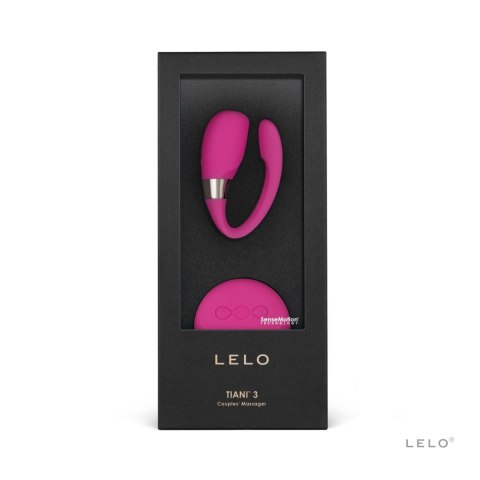 LELO Tiani 3 - wibrator dla par z technologią SenseMotion w kolorze Cerise - ekskluzywne pudełko