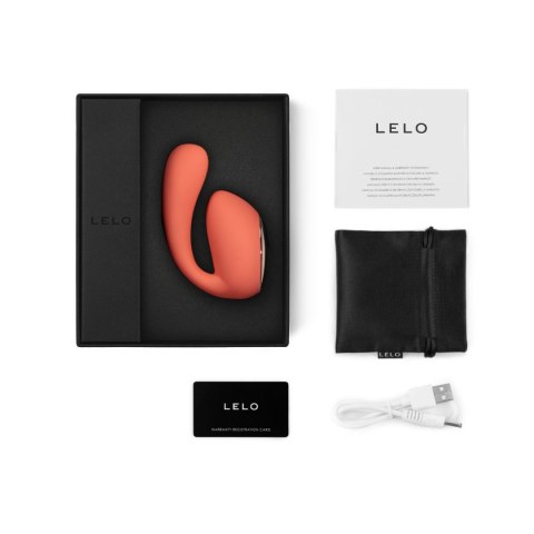LELO IDA Wave Coral Red– Wibrator Podwójny z Aplikacją i WaveMotion