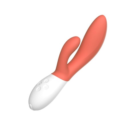 LELO INA 3 Coral Red – Luksusowy Wibrator Podwójny typu Króliczek