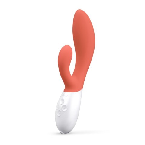 LELO INA 3 Coral Red – Luksusowy Wibrator Podwójny typu Króliczek
