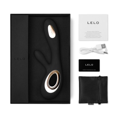 LELO Soraya Wave™ Black – Luksusowy Wibrator Rabbit z Technologią WaveMotion™