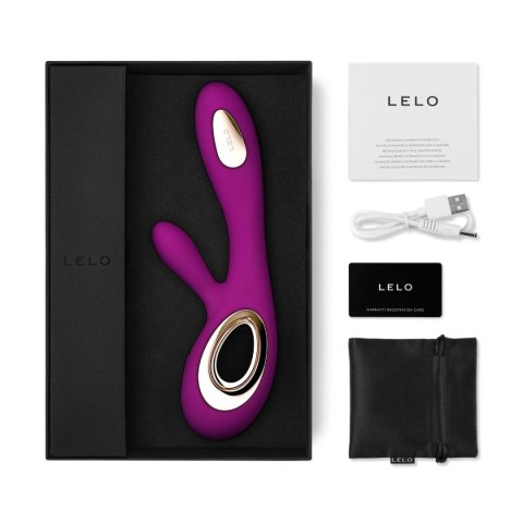LELO Soraya Wave™ Deep Rose – Luksusowy Wibrator Rabbit z Technologią WaveMotion™