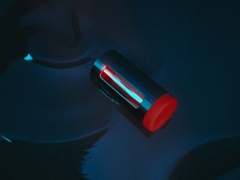 LELO F1S V3 soniczna konsola dla mężczyzn w kolorze czarnym z czerwonym wnętrzem