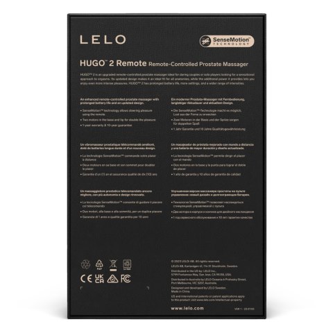 LELO HUGO 2 Remote Green – Luksusowy Masażer Prostaty z Pilotem
