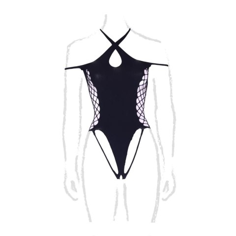 Leda XIII - Body with Crossed Neckline and Off Shoulder Straps - Plus Size