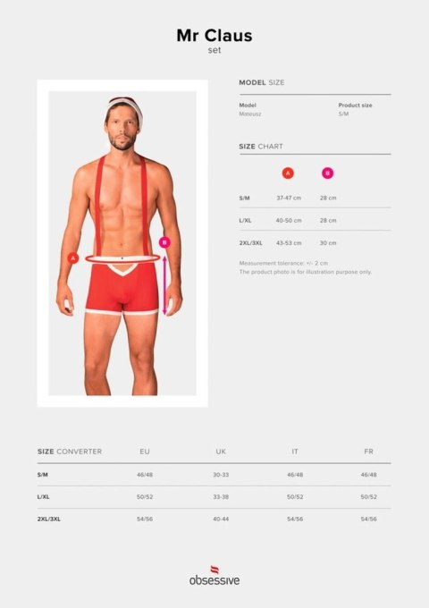 Obsessive Mr Claus Komplet Męski – Twój Osobisty Mikołaj do Rozpakowania rozm. S/M