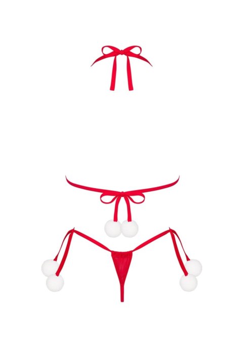 Biustonosz Bobble Girl wiązany na szyi - zbliżenie na detale.