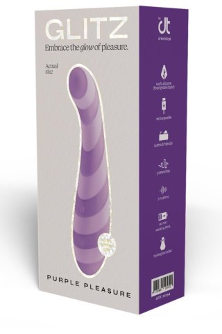 Glitz Purple Pleasure - Elegancki wibrator do punktu G