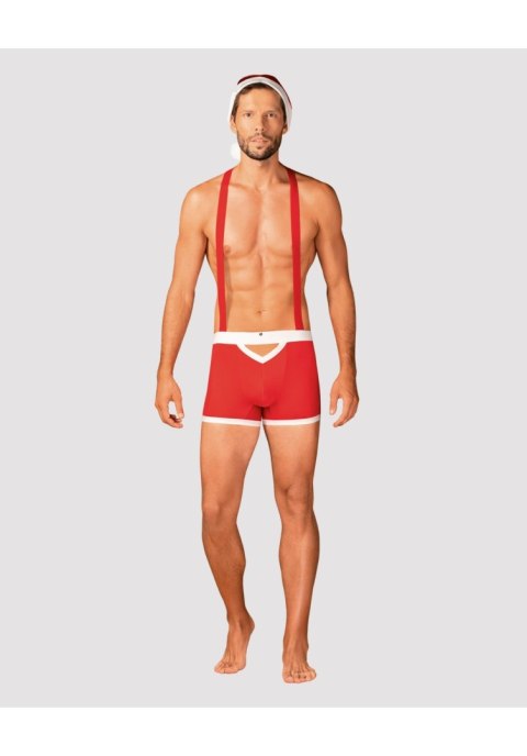 Seksowny Mikołaj w bieliźnie Obsessive - widok z przodu.