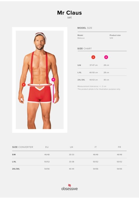 Obsessive Mr Claus Komplet Męski – Twój Osobisty Mikołaj do Rozpakowania rozm. 2XL/3XL