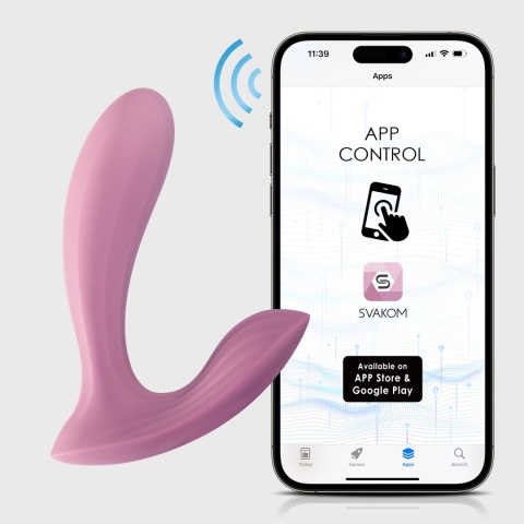 SVAKOM Erica Pink – Wibrator noszony różówy