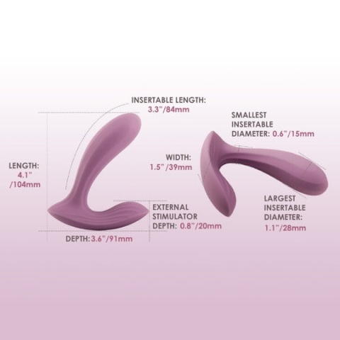 SVAKOM Erica Pink – Wibrator noszony różówy
