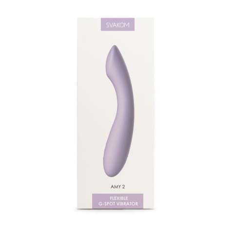 Svakom Amy 2 Lilac – wibrator do punktu G i łechtaczki