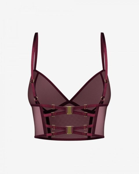 Promees Półgorset Gwen Burgundy L Promees