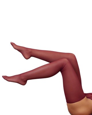 Promees Pończochy Margo Burgundy – Gładka Elegancja do Pasa