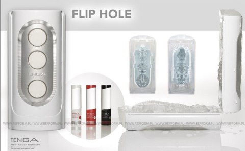 Tenga Masturbator Flip Hole White masturbator biały Tenga