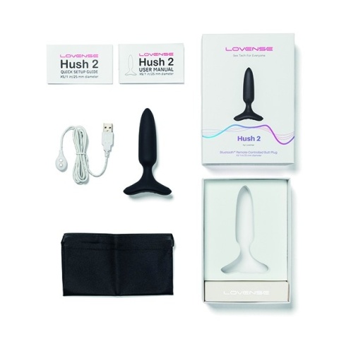 Lovense Hush 2 (25mm) - Inteligentny Korek Analny Sterowany Aplikacją