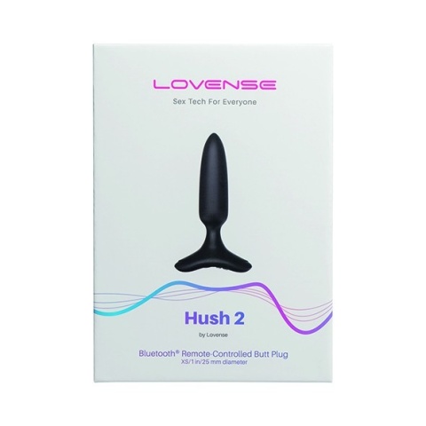 Lovense Hush 2 (25mm) - Inteligentny Korek Analny Sterowany Aplikacją