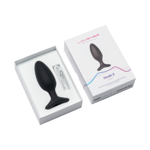 Wodoodporny korek wibracyjny Lovense Hush 2 44mm, gotowy do intensywnych eksperymentów w wodzie.