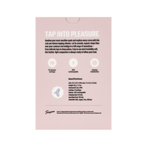 Teazers Tapping Toy – Magnetyczny Masażer Palcowy z Technologią Rytmicznego Opukiwania, Fioletowy