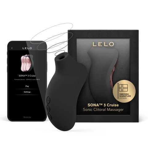 Lelo Stymulator łechtaczki sterowany aplikacją Sona 3 Cruise Black LELO