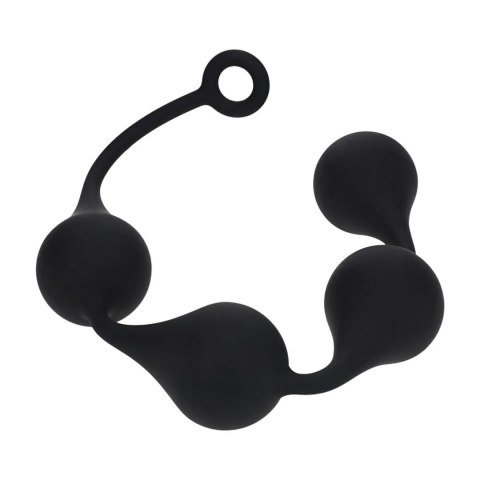 Silicone Waterdrop Anal Balls - XXL - 60mm - Black