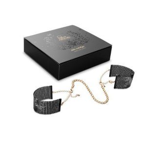Bijoux Indiscrets Kajdanki Desir Metallique Mesh Black Handcuffs Bijoux Indiscrets