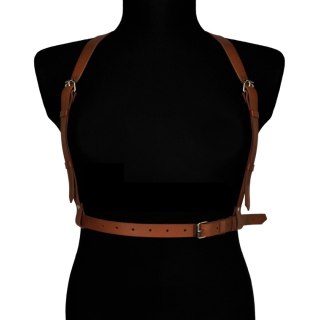 Karess Brązowa Skórzana Uprząż Na Ciało Melisa Karess