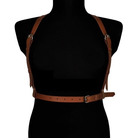 Karess Brązowa Skórzana Uprząż Na Ciało Melisa Karess